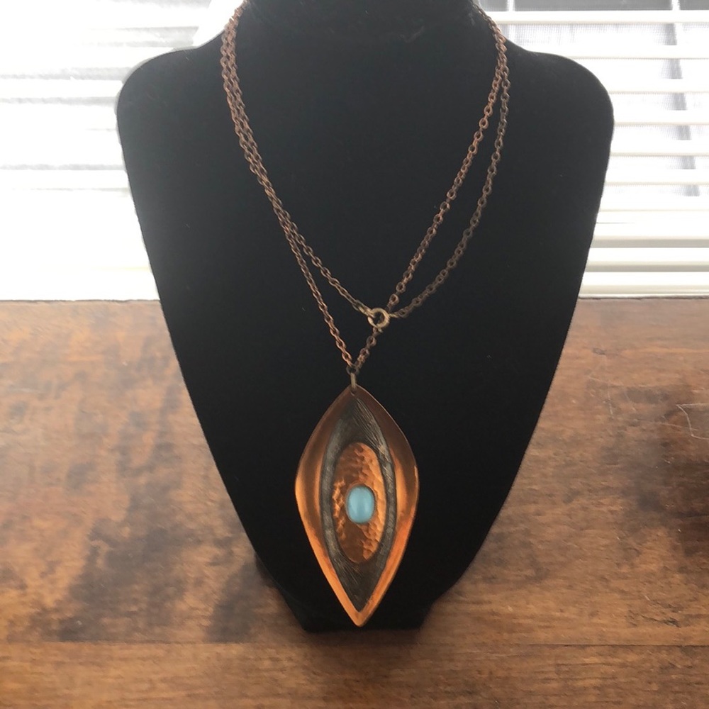 Moda signed Copper Pendant - Picture 3 of 5